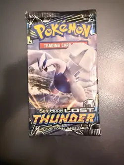 Pokemon: Sun & Moon: Lost Thunder Booster Pack - 1 pack FACTORY SEALED - Image 1