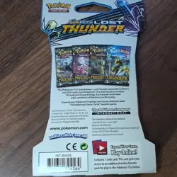 Pokemon TCG: Lost Thunder Sleeved Booster Pack Sun & Moon New Factory Sealed - Image 2