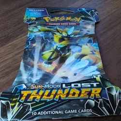 Pokemon TCG: Lost Thunder Sleeved Booster Pack Sun & Moon New Factory Sealed - Image 3