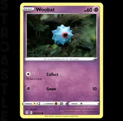 Woobat 068/203 SWSH07: Evolving Skies Regular - Common Pokémon Card TCG - Image 1