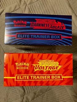 Pokemon TCG SWSH Vivid Voltage & Darkness Ablaze ETB Lot Factory Sealed - Image 5