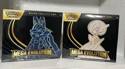 POKEMON MEGA EVOLUTION ELITE TRAINER BOX ETB LOT OF 2 SEALED LUCARIO & GARDEVIOR - Image 1
