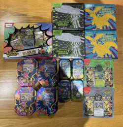 Pokemon TCG Bulk Lot Sealed ETB Tins Mini Tins Blisters Deluxe Ascended Heroes - Image 1