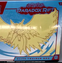 Pokemon Paradox Rift Roaring Moon ETB Elite Trainer Box S&V TCG Sealed 820650854163 - Image 2