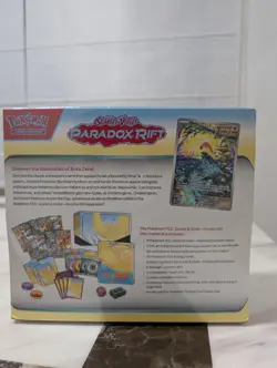 Pokemon Scarlet and Violet: Paradox Rift Roaring Moon ETB FACTORY SEALED - Image 2