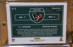 2024 Panini Donruss Optic - Downtown Duos C.J. Stroud, Stefon Diggs #5 - Image 2
