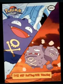 Pokemon Card #109 Koffing/#110 Weezing TV13 TOPPS Series 1 NEAR MINT Non-Holo!!! - Image 1