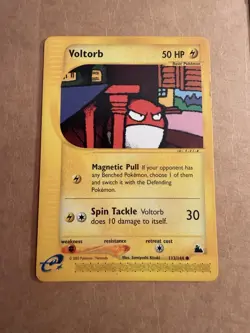 Voltorb Skyridge Pokemon Card 113/144 Common MP - Image 1