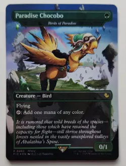 1 Paradise Chocobo (Birds of Paradise) MTG Final Fantasy Chocobo Bundle Card - Image 1