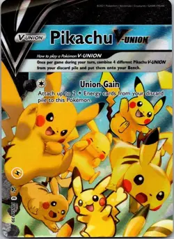 Pikachu V-Union Holo Promo SWSH: Sword & Shield Promo Cards SWSH139 NM - Image 1