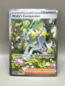Wally's Compassion #186/132 Mega Evolution Mint Pokemon Card - Image 1