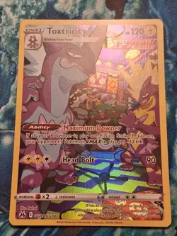 Toxtricity GG09/GG70 SWSH Crown Zenith Illustration Rare Pokemon Card LP - Image 1