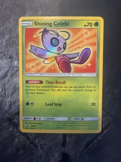 Pokemon Shining Celebi SM79 SM Promo Holo Basic Card English 2017 - Image 1