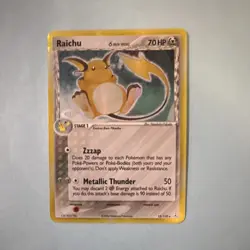 Pokemon TCG Raichu EX Holon Phantoms Delta Species Holo Rare Card 15/110 - Image 1