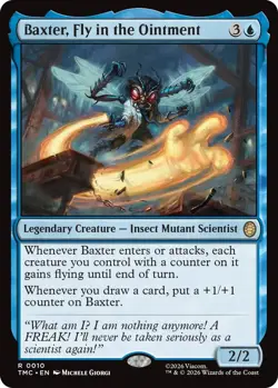 Light Play, English MTG Foil Baxter, Fly in the Ointment - Surge Foil Teenage Mu - Image 1