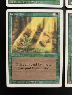 MTG - 4x Regrowth - Revised Edition - Magic The Gathering - Image 4