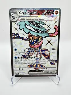 Greninja ex 198/167 Sv06: Twilight Masquerade Holo Pokemon Near Mint - Image 1