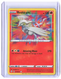 Reshiram 017/072 Amazing Rare Shining Fates Pokemon Holo Near Mint - Image 1