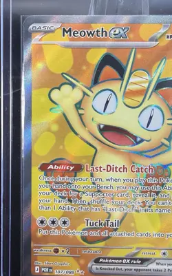 2026 Pokemon Meowth ex 107/088 Me03: Perfect Order Holo- Near Mint - Image 2