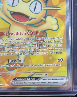 2026 Pokemon Meowth ex 107/088 Me03: Perfect Order Holo- Near Mint - Image 4