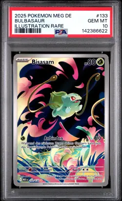 Bulbasaur IR #133 PSA 10 GEM MT Mega Evolutions 2025 Pokemon GERMAN DEUTSCH - Image 2