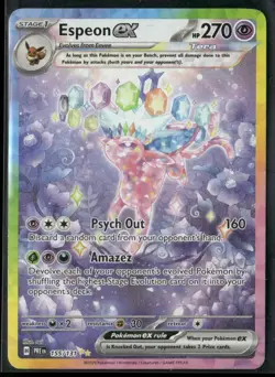 2025 Pokemon PRE Special Illustration Rare Espeon ex 155/131 - Image 1