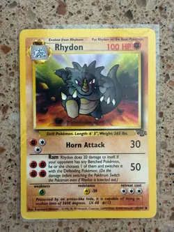 NM Rhydon 45/64 Jungle Pokemon 1999 - Image 1