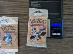 Heavy 21.5g Pokemon Fossil Booster Pack Sealed 1999 Wizards of the Coast English - Image 1