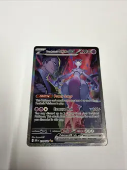 Team Rocket's Mewtwo ex 231/182 Sv10: Destined Rivals SIR Pokemon TCG - Image 1