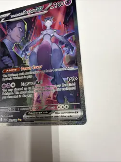 Team Rocket's Mewtwo ex 231/182 Sv10: Destined Rivals SIR Pokemon TCG - Image 4