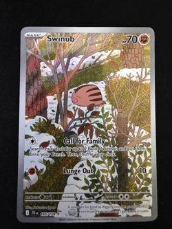 Swinub 165/159 Full Art Pokemon TCG Journey Together Illustration Rare - Image 1