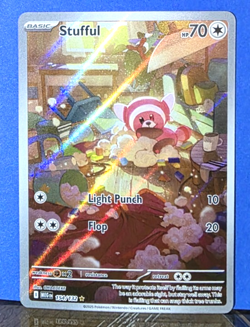 Stufful 154/132 Illustration Rare Mega Evolution Pokemon Holo Near Mint - Image 1