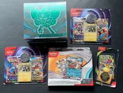 Huge Pokemon Lot SEALED Twilight ETB, Hanger Packs, Mabosstiff ex Box & More! - Image 1