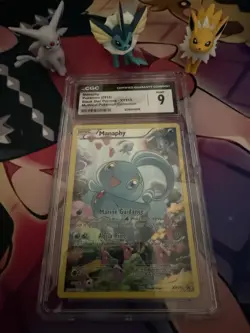 Pokemon Manaphy XY113 Promo Holo Black Star 2016 CGC 9 - Image 1