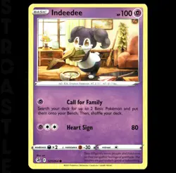 Indeedee 127/264 Fusion Strike - Common - Pokémon Card TCG - Image 1