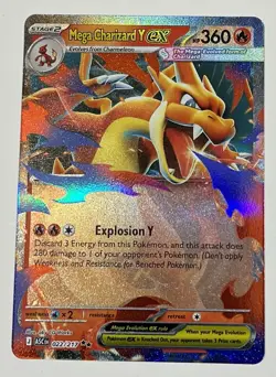 Mega Charizard Y ex 022/217 Ascended Heroes English Pokemon TCG - Image 1