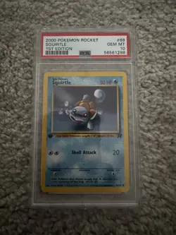 SQUIRTLE - 2000 Pokemon Rocket, 1st Edition #68, PSA 10 - Image 1