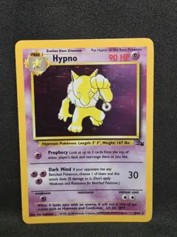 Vintage Pokemon TCG - Fossil - Unlimited Hypno 8/62 Holo: LP++ - Image 1