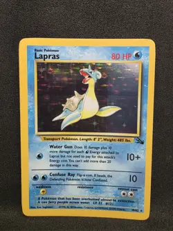 Vintage Pokemon TCG - Fossil - Unlimited Lapras 10/62 Holo: NM - Image 1
