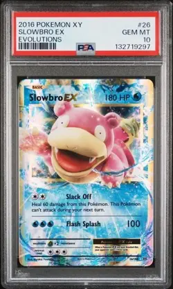 SLOWBRO EX #26/108 PSA 10 • 2016 GEM MINT Pokemon XY Evolutions - Image 1