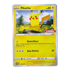 10x Pikachu Indomaret Stamp Promo 240/S-P Pokemon TCG Indonesia Exclusive SEALED - Image 1