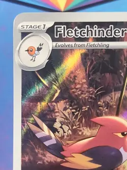 Fletchinder 199/193 Pokemon Sv02: Paldea Evolved Illustration Rare - Image 2