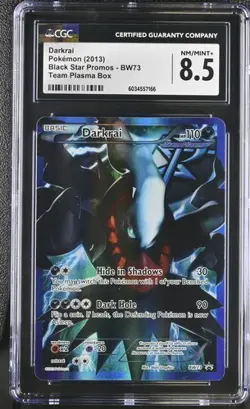 DARKRAI Black & White Team Plasma Box Promo #BW73 CGC 8.5 Pokemon - Image 1