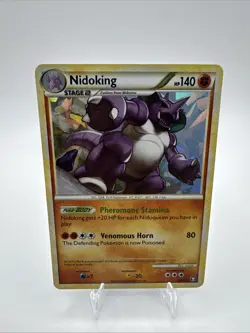 Nidoking Cracked Ice Holo Rare Triumphant 6/102 Pokemon TCG - Image 1
