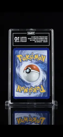 TAG GEM MINT 10 Team Rocket's Moltres ex 229 STAMPED Special Illustration Rare - Image 3