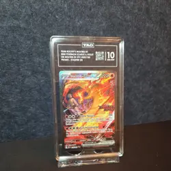 TAG GEM MINT 10 Team Rocket's Moltres ex 229 STAMPED Special Illustration Rare - Image 4