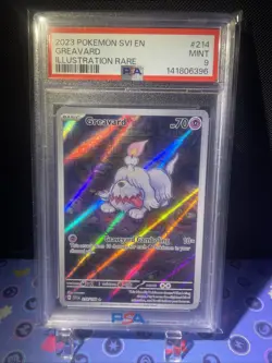 Pokemon PSA 9 MINT Greavard 214/198 Scarlet & Violet Base Set English - Image 1