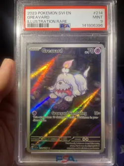 Pokemon PSA 9 MINT Greavard 214/198 Scarlet & Violet Base Set English - Image 3