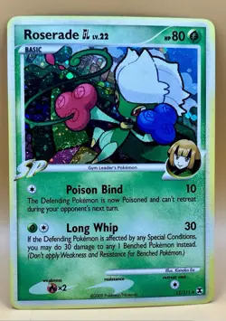 Roserade GL 12/111 – Rising Rivals (Swirl Cosmos Holo) - LP - 2009 Pokemon TCG - Image 1