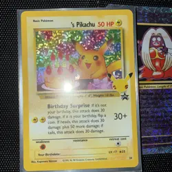 Pokemon Pikachu Birthday Celebrations Holo Rare - Image 1